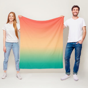 beige grönt av övertoningsombre-korall, mjuk blur fleecefilt