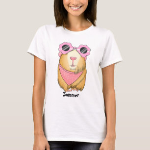 Beige guinea gris med rosa bandana t shirt