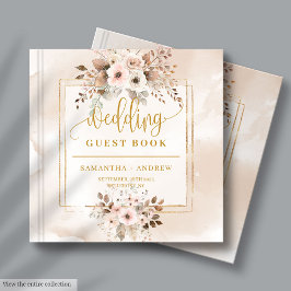 Beige  Guld Boho Fall Wedding Guest Bok