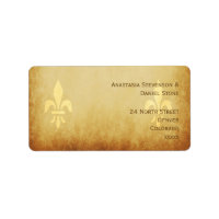 Beige guld de luxe Fransk stil fleur de lis