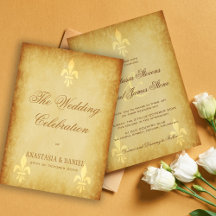 Beige guld de luxe Fransk stil fleur de lis