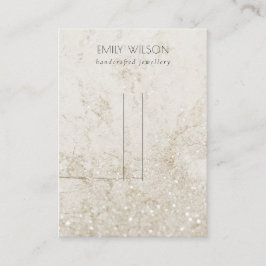 Beige Guld Marble Glitter Hairclips Pin Visning Visitkort