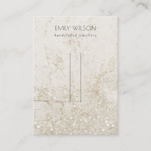 Beige Guld Marble Glitter Hairclips Pin Visning Visitkort
