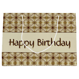 Beige Guld och Mörk Brown mönstrad