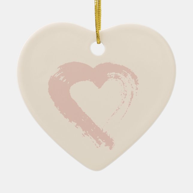 Beige Heart Ornament (Framsidan)