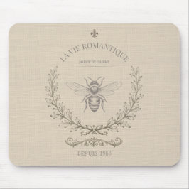Beige Honey Bee Fransk Landstil Vintage Rustik Musmatta
