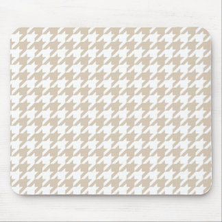 Beige Houndstooth mönster Musmatta