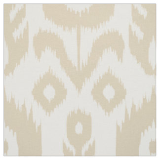 Beige Ikat mönster Tyg
