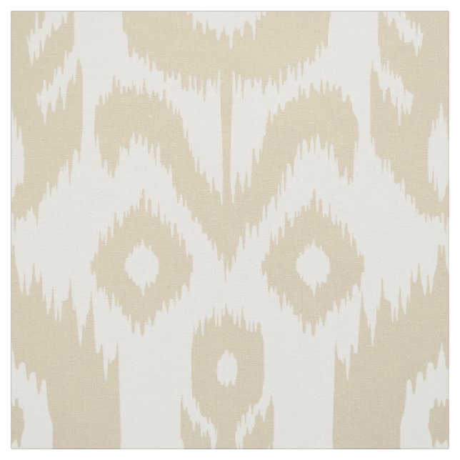 Beige Ikat mönster Tyg (Provkarta)