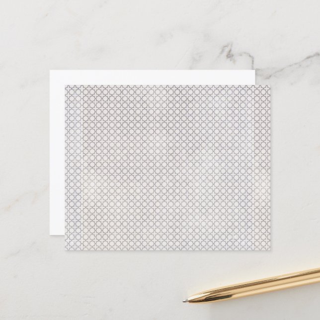 Beige Islamic geometric mönster (Fram/Back In Situ)