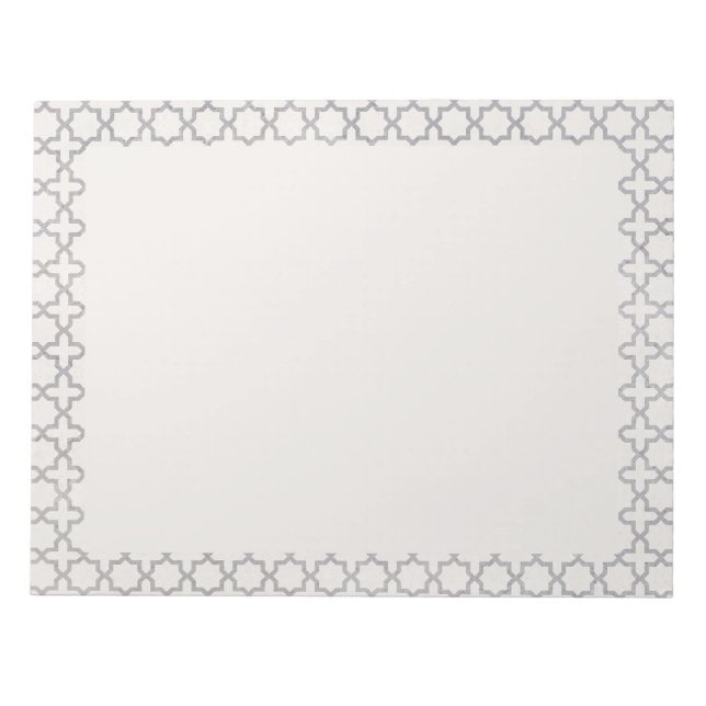 Beige Islamic geometric mönster Anteckningsblock (Framsida)