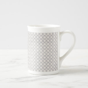 Beige Islamic geometric mönster Benporslin Mugg