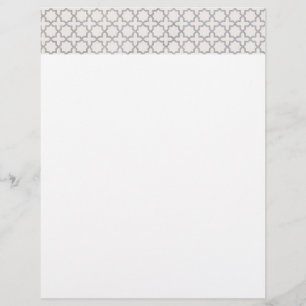 Beige Islamic geometric mönster Brevhuvud
