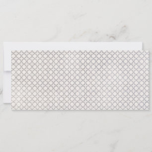 Beige Islamic geometric mönster Julkort