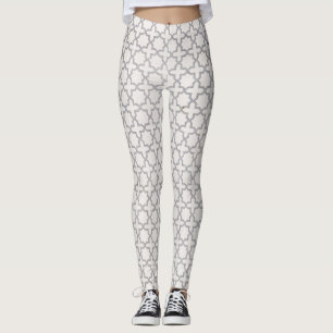 Beige Islamic geometric mönster Leggings
