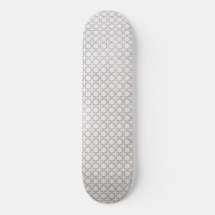 Beige Islamic geometric mönster Mini Skateboard Bräda 18,5 Cm
