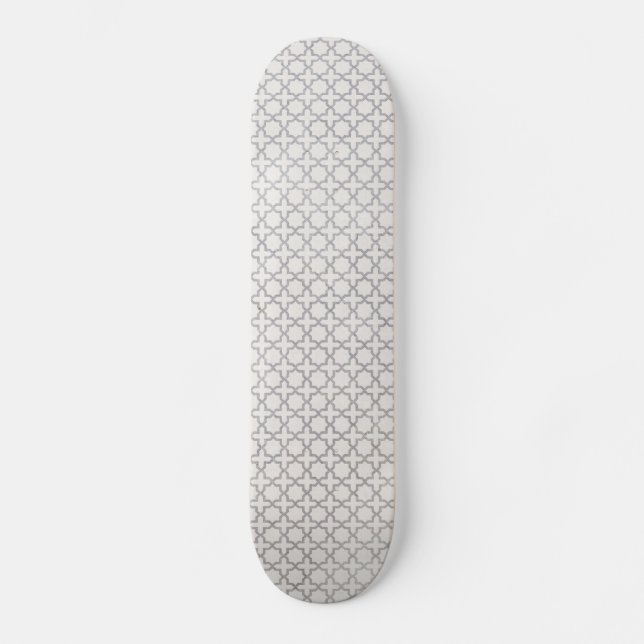 Beige Islamic geometric mönster Mini Skateboard Bräda 18,5 Cm (Framsida)