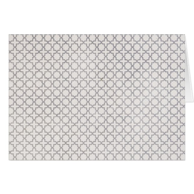 Beige Islamic geometric mönster OBS Kort (Framsidan Horizontal)