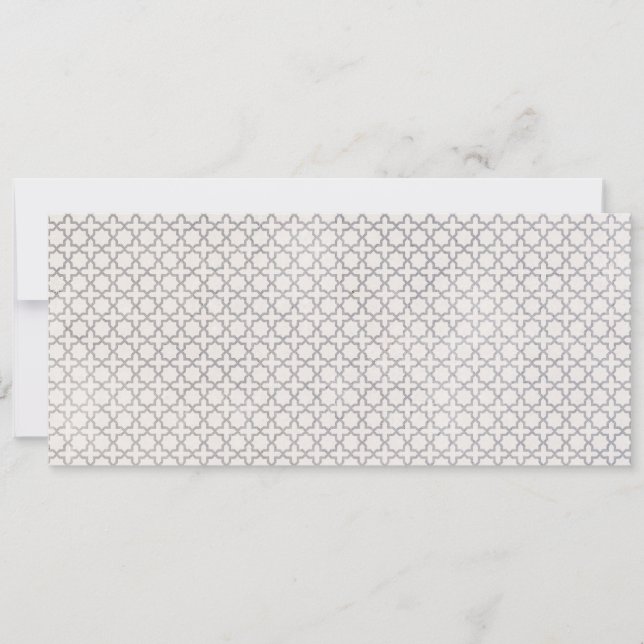 Beige Islamic geometric mönster Spara Datumet (Framsida)