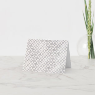 Beige Islamic geometric mönster Tack Kort