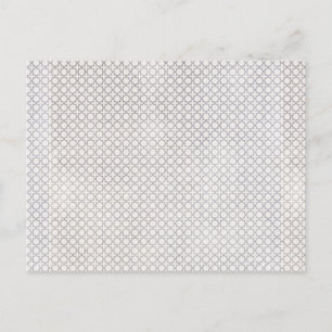 Beige Islamic geometric mönster Vykort