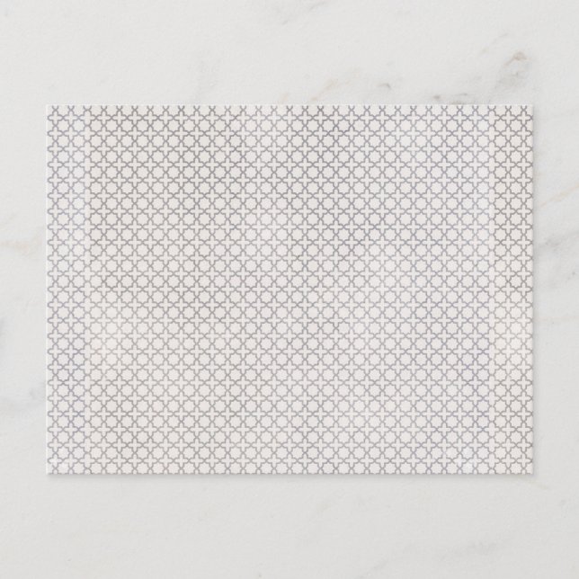 Beige Islamic geometric mönster Vykort (Framsida)