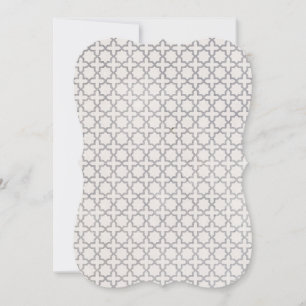 Beige islamiskt geometriskt mönster anteckningskort