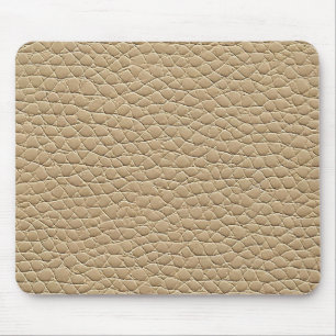 Beige läder skrivbord Lugn modern kontorsmiljö Musmatta