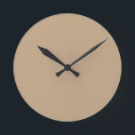Beige Large Wall Clock Rund Klocka<br><div class="desc">Beige,  singel färg,  Wall Clock av Gerson Ramos.</div>