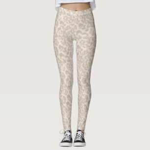 Beige leopard print . leggings