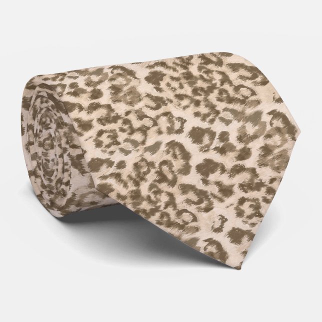 Beige leopard print . slips (Rullad)