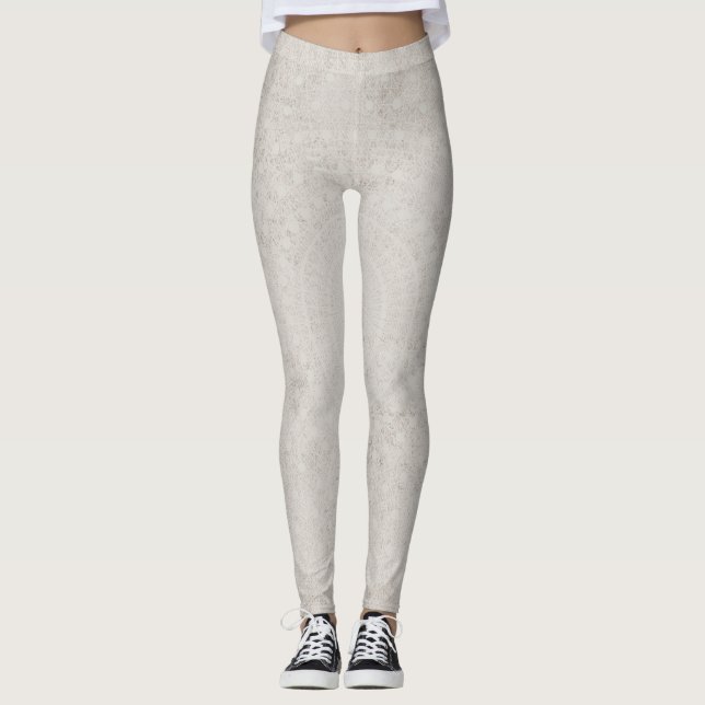 Beige Light Doily Women's Leggings (Framsida)