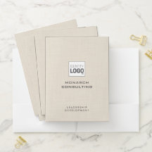 Beige Linnekräm Textur Enkel Anpassad Logotyp