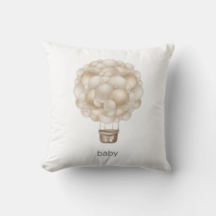 Beige Luftballong Kudde