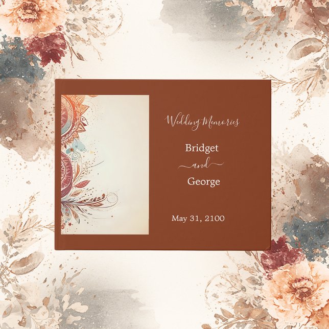 beige macrame bröllop gästböcker (Skapare uppladdad)