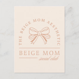 Beige mamma, estesiskt mammor klubb mors dag lusti vykort