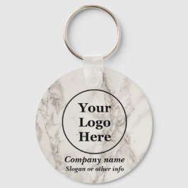 Beige marble nyckelring
