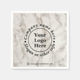 Beige marble pappersservett