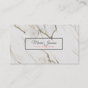 Beige Marble Stone Visitkort