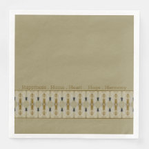 Beige med mönstrad accent