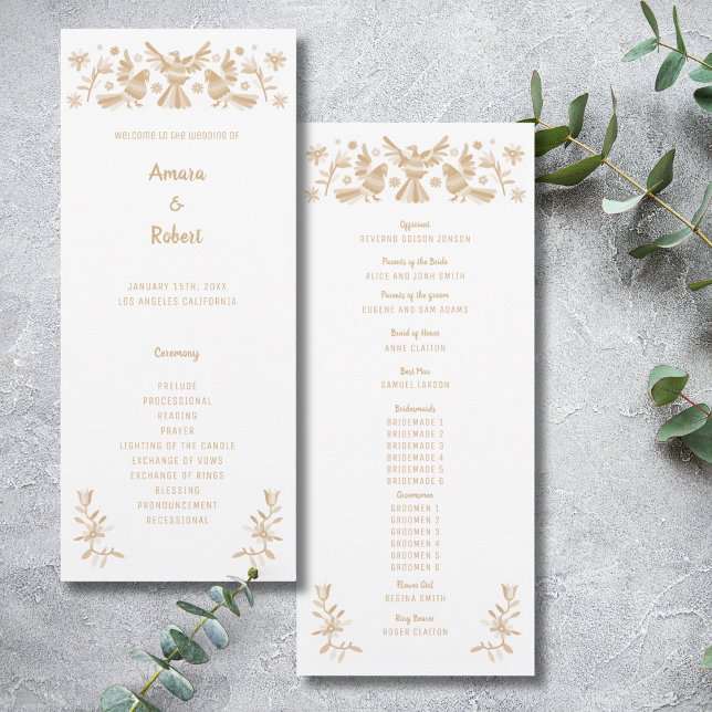 BEIGE MEXIKANSKT OTOMI-PROGRAM (Skapare uppladdad)