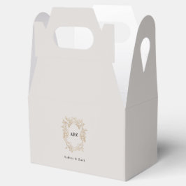 Beige Minimalist BRÖLLOP Presentaskar