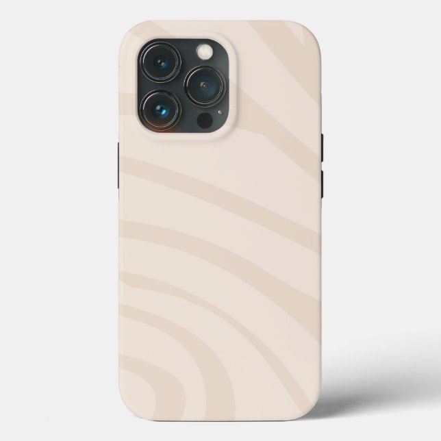 Beige  Minimalist Geometric Tuff Fodral iPhone (Baksida )