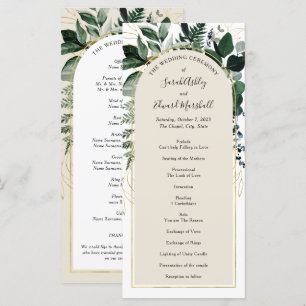 Beige Modern arch Botanic Greenery Program