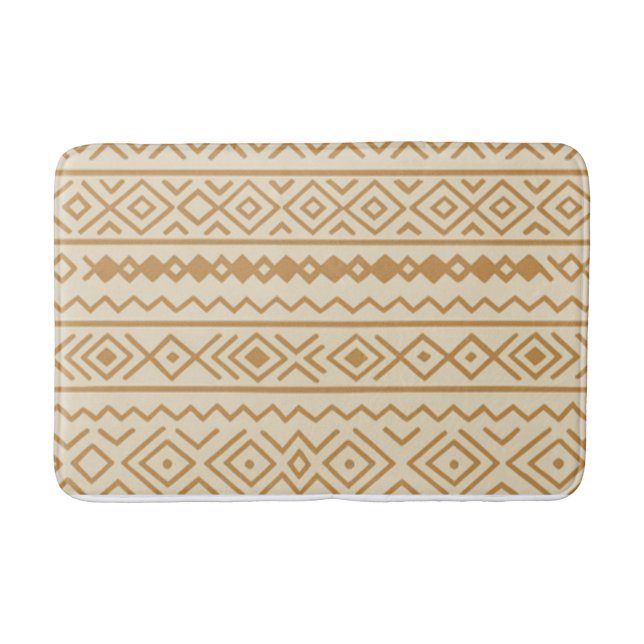 Beige Modern Boho Bath Mat Badrumsmatta (Framsidan)