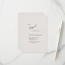 Beige Modern Bröllop OSA Round