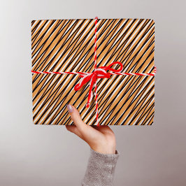 Beige Moiré Rand - Optisk illusion - Abstrakt Presentpapper