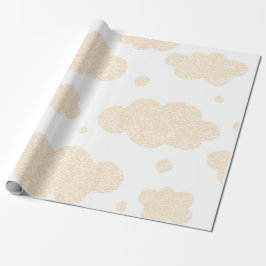 beige moln på vit bakgrund presentpapper