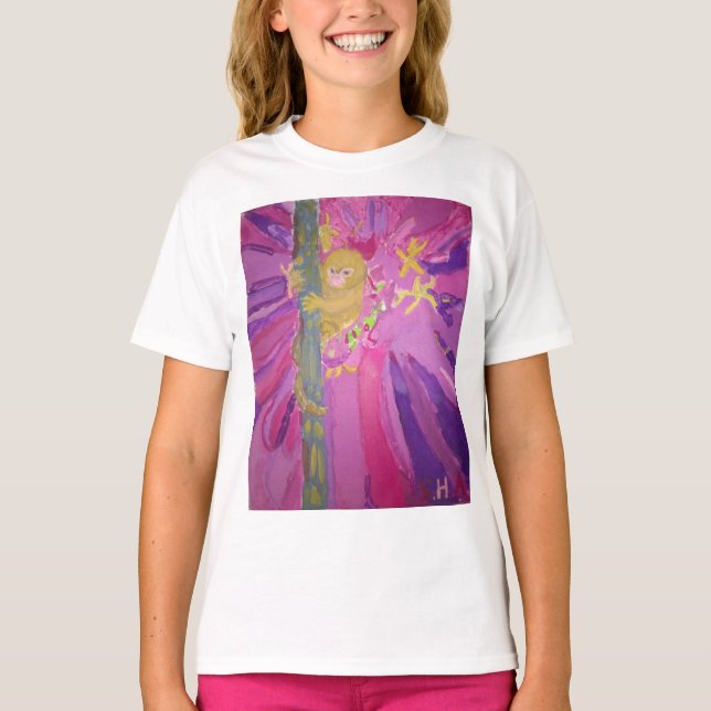 Beige Monkey Sweatshirt T-shirt (Framsida)