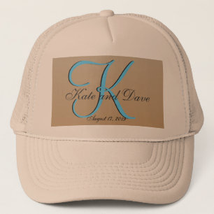 Beige Monogram Neutralt Truckerkeps